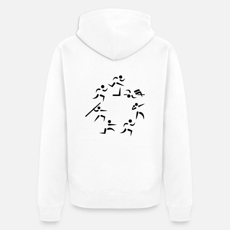 Siebenkampf - Unisex Premium Bio Zip Hoodie - Weiß