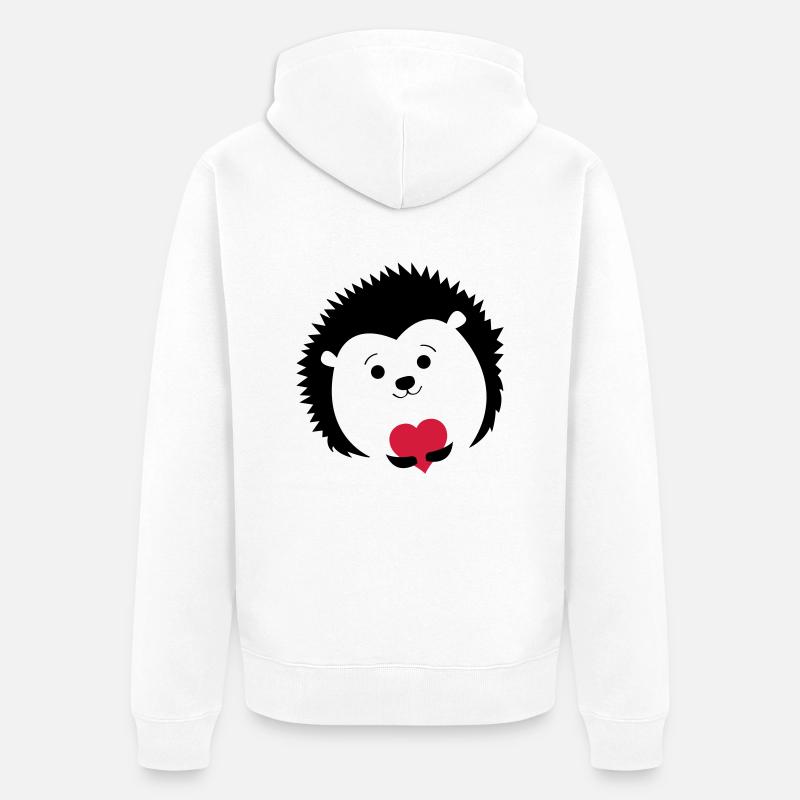 suesser_igel - Veste à capuche bio Premium Unisexe - blanc