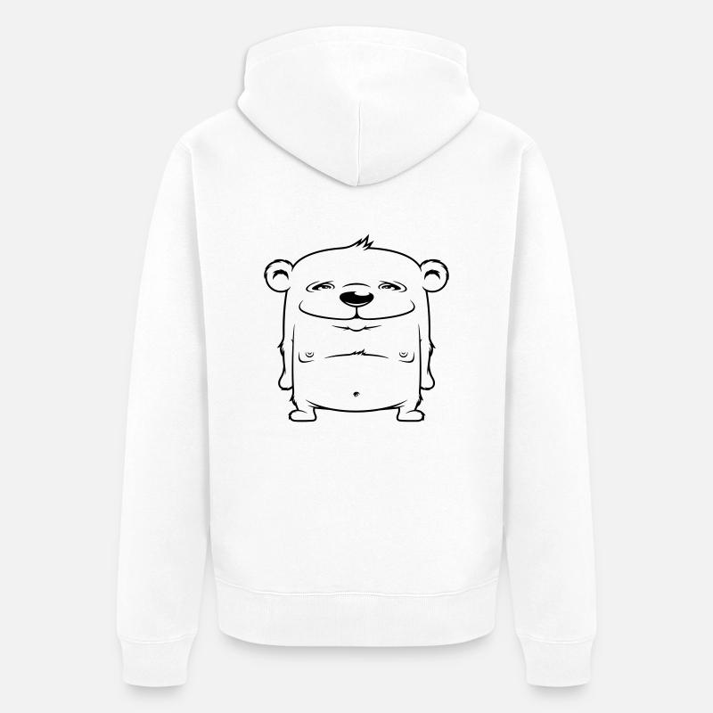 Bärchen - Veste à capuche bio Premium Unisexe - blanc