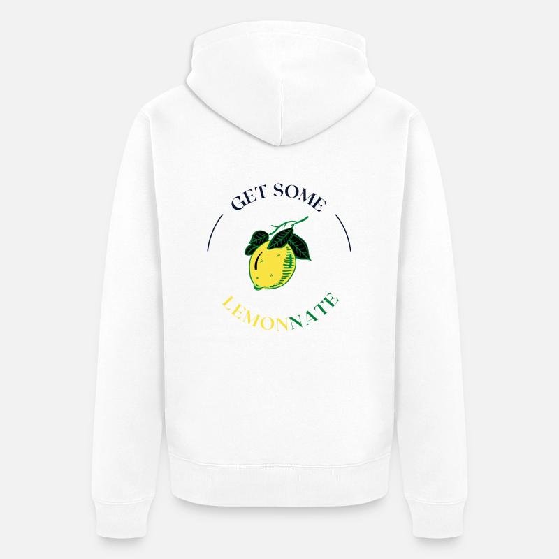 Lemonnate Unisex - Unisex Premium Bio Zip Hoodie - Weiß