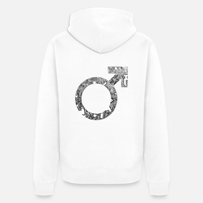 Main-d'œuvre - Veste à capuche bio Premium Unisexe - blanc