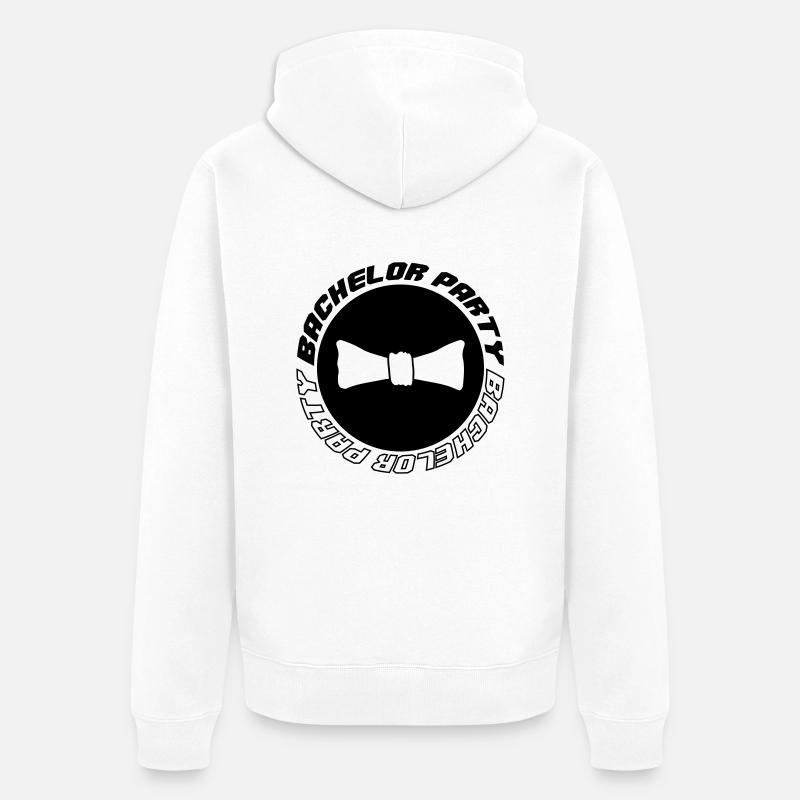 Enterrement de vie de gar - Veste à capuche bio Premium Unisexe - blanc