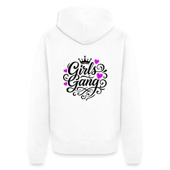 Gang de filles - Veste à capuche bio Premium Unisexe - blanc - Dos - Thijin (182cm)