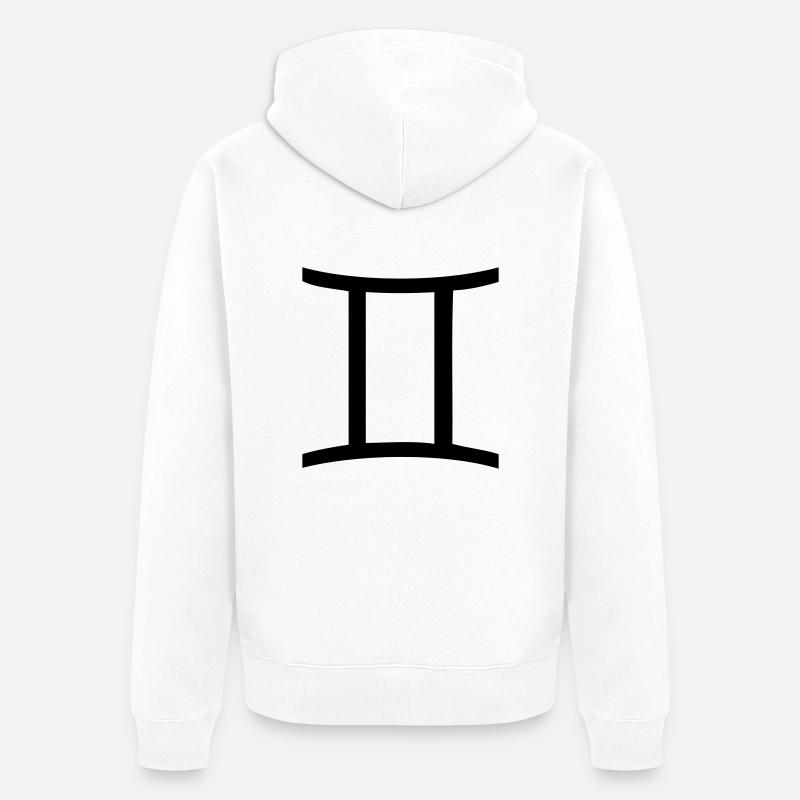 gemaux - Veste à capuche bio Premium Unisexe - blanc