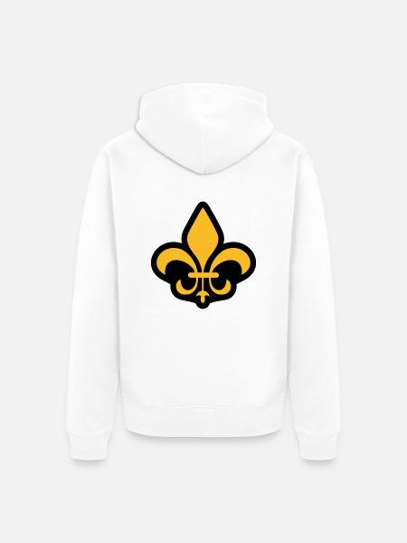 Lilie - Unisex Premium Bio Zip Hoodie - Weiß