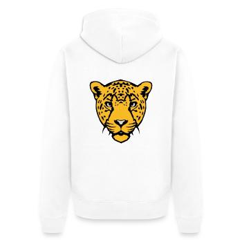 guepard animal sauvage 18 - Veste à capuche bio Premium Unisexe - blanc - Dos - Thijin (182cm)