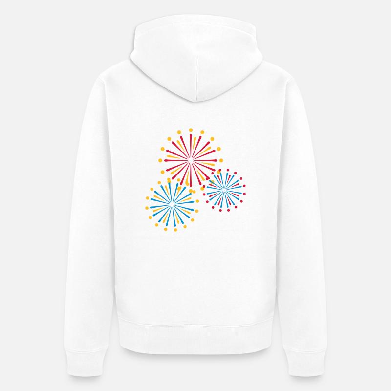 Firework - Veste à capuche bio Premium Unisexe - blanc