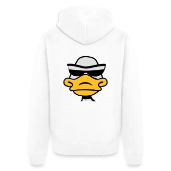 Lunettes de soleil cool canard - Veste à capuche bio Premium Unisexe - blanc - Dos - Thijin (182cm)