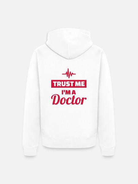 Arzt - Unisex Premium Bio Zip Hoodie - Weiß