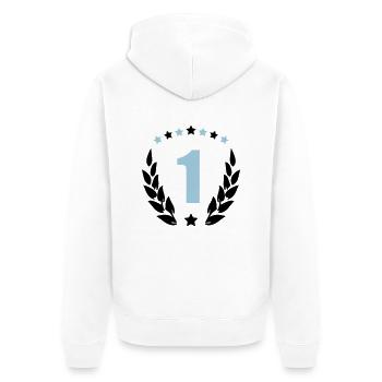 armer 1 - Veste à capuche bio Premium Unisexe - blanc - Dos - Thijin (182cm)