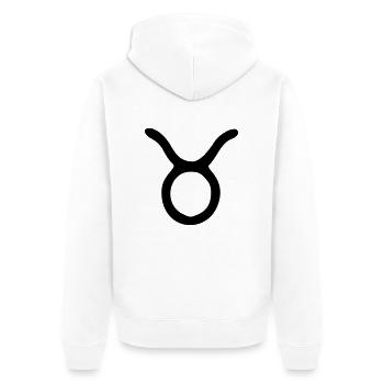 taureau - Veste à capuche bio Premium Unisexe - blanc - Dos - Thijin (182cm)