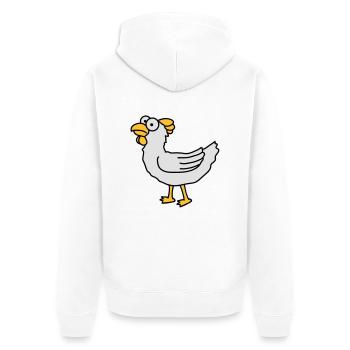 chicken - Veste à capuche bio Premium Unisexe - blanc - Dos - Thijin (182cm)