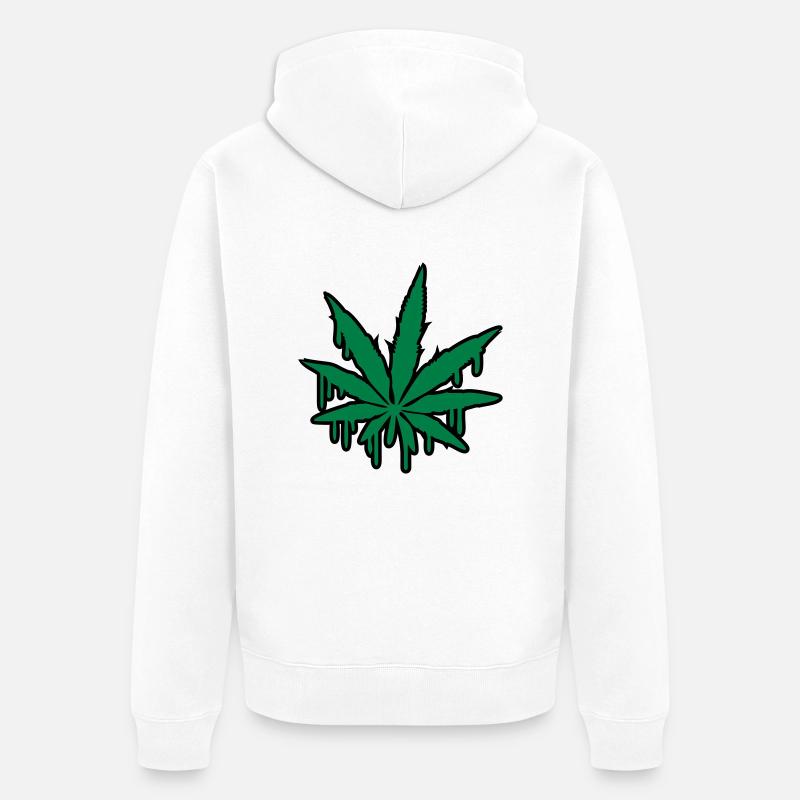 Weed Graffiti - Veste à capuche bio Premium Unisexe - blanc