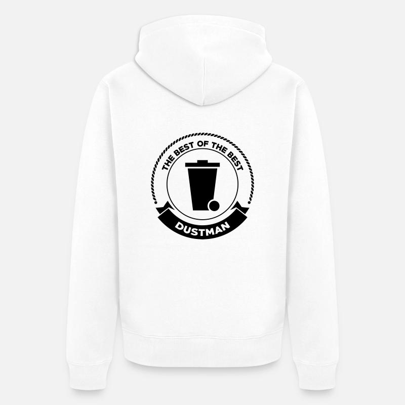 Eboueur / Eboueuse / Nettoyage / Propreté / Propre - Veste à capuche bio Premium Unisexe - blanc