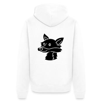 head black face cute beautiful cute little child f - Unisex Premium Organic Zip Hoodie - white - Back - Thijin (182cm)