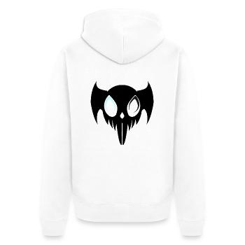 Horror Hase - Unisex Premium Bio Zip Hoodie - Weiß - Hinten - Thijin (182cm)