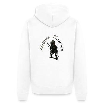 Zombie natif - Veste à capuche bio Premium Unisexe - blanc - Dos - Thijin (182cm)