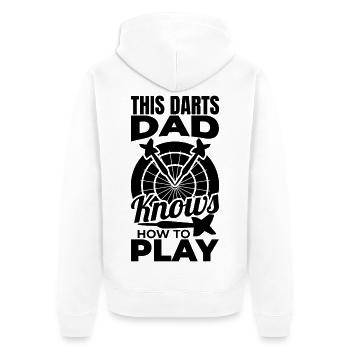 Papa dard - Veste à capuche bio Premium Unisexe - blanc - Dos - Thijin (182cm)