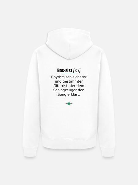 Bassist (m) - Unisex Premium Bio Zip Hoodie - Weiß