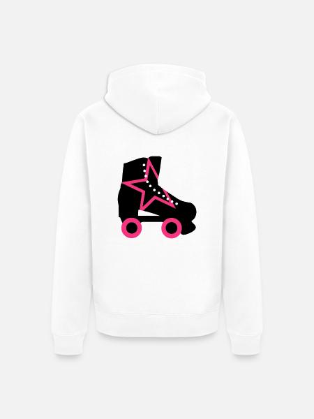 rollerskate - Veste à capuche bio Premium Unisexe - blanc