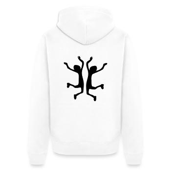 dacning_boys - Unisex Premium Organic Zip Hoodie - white - Back - Thijin (182cm)