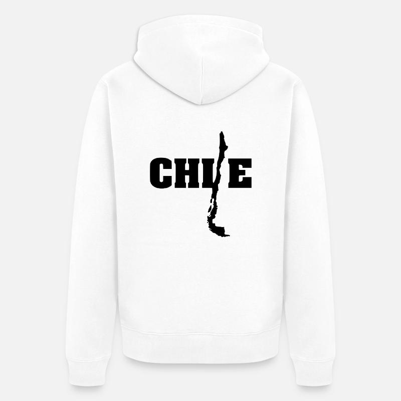 Chili (ID: 002004) - Veste à capuche bio Premium Unisexe - blanc