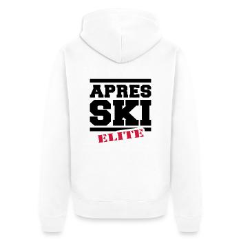 apres ski élite - Veste à capuche bio Premium Unisexe - blanc - Dos - Thijin (182cm)