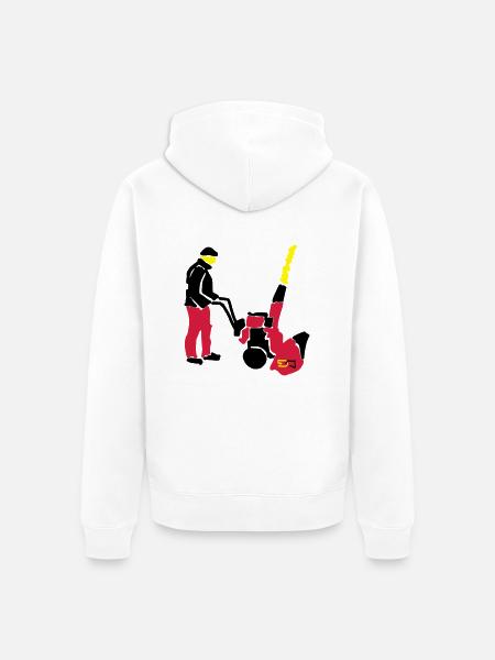 Fraese - Unisex Premium Bio Zip Hoodie - Weiß