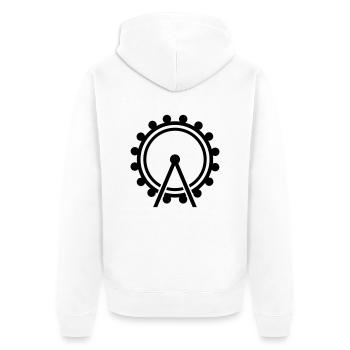 Ferris wheel - Unisex Premium Organic Zip Hoodie - white - Back - Thijin (182cm)