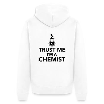 Trust me I'm a Chemist - Veste à capuche bio Premium Unisexe - blanc - Dos - Thijin (182cm)
