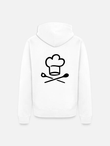(koch) - Unisex Premium Bio Zip Hoodie - Weiß