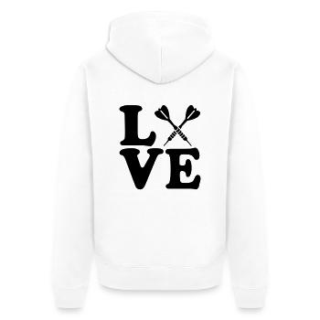 Jeu de fléchettes - Veste à capuche bio Premium Unisexe - blanc - Dos - Thijin (182cm)