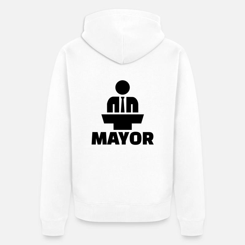 Mayor - Veste à capuche bio Premium Unisexe - blanc