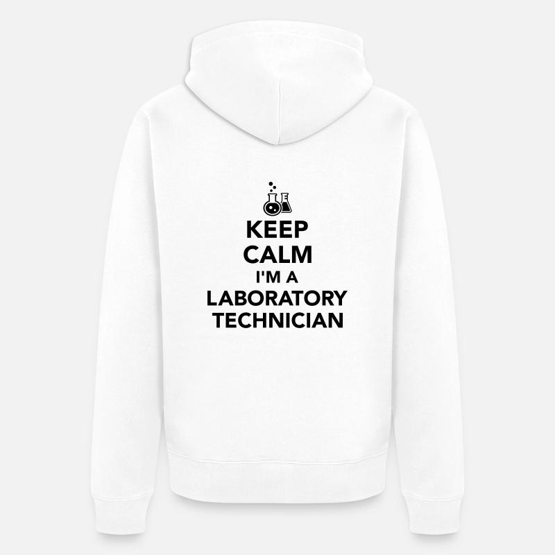 Laboratory technician - Veste à capuche bio Premium Unisexe - blanc