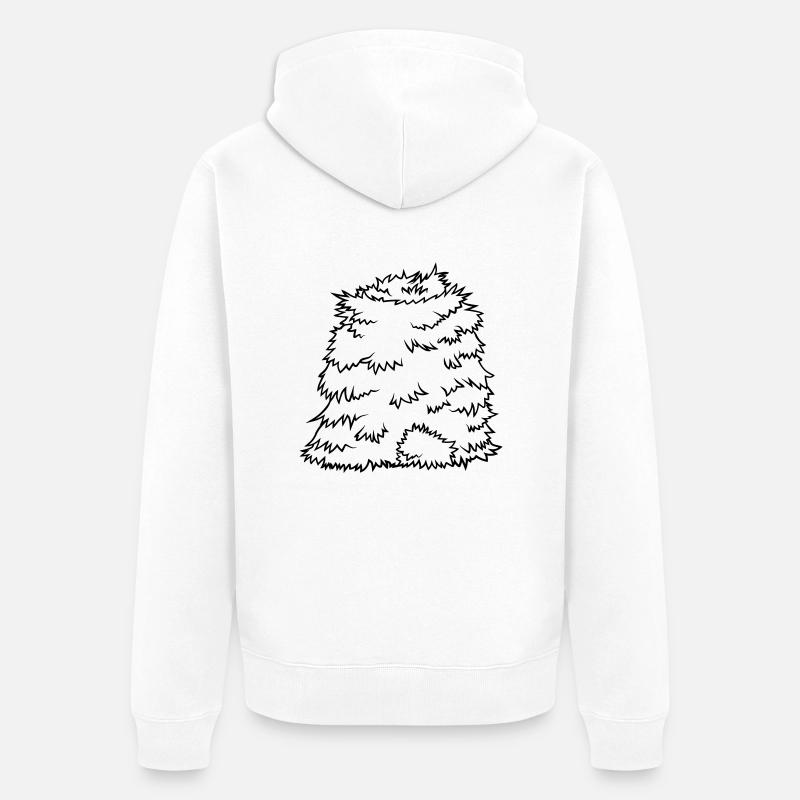 Strohberg Haystack Design - Veste à capuche bio Premium Unisexe - blanc