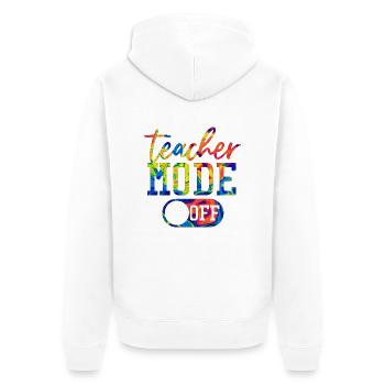 Lehramt Grundschule Lehramt Lehramt - Unisex Premium Bio Zip Hoodie - Weiß - Hinten - Thijin (182cm)