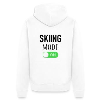 Mode ski activé - Ski - Ski - Itinéraire - Veste à capuche bio Premium Unisexe - blanc - Dos - Thijin (182cm)