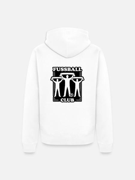 Fussball Club Fans - Unisex Premium Bio Zip Hoodie - Weiß