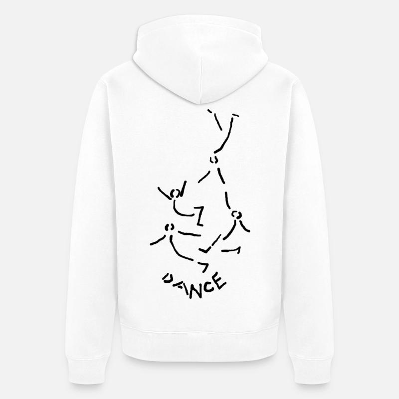 Danse Danse Danse - Veste à capuche bio Premium Unisexe - blanc