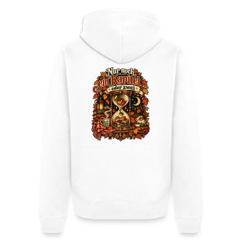 Nur noch ein Kapitel … oder zwei - Unisex Premium Bio Zip Hoodie - Weiß - Hinten - Thijin (182cm)