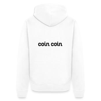 Coin coin - Veste à capuche bio Premium Unisexe - blanc - Dos - Thijin (182cm)