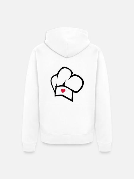 cuisinier - Veste à capuche bio Premium Unisexe - blanc