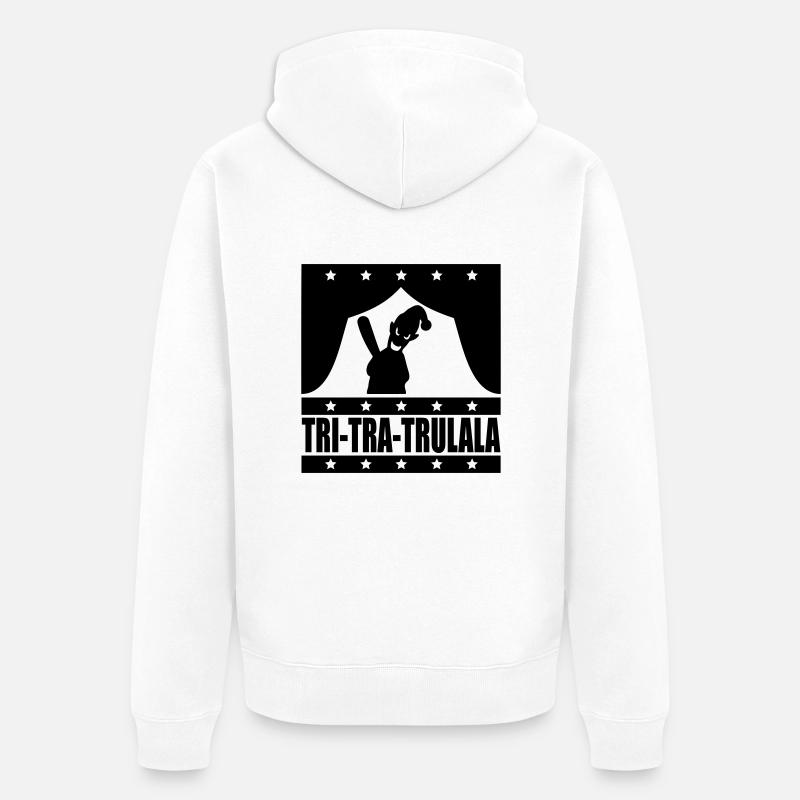 Tritratrulala - Veste à capuche bio Premium Unisexe - blanc