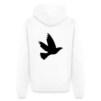 flyng_bird - Veste à capuche bio Premium Unisexe - blanc - Dos - Thijin (182cm)