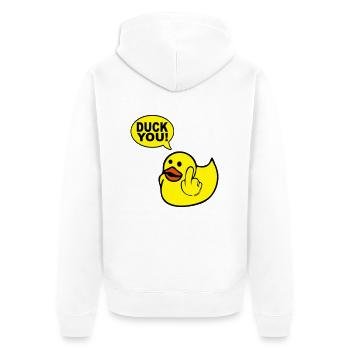 vous esquiver - Veste à capuche bio Premium Unisexe - blanc - Dos - Thijin (182cm)