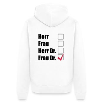 Docteur - Veste à capuche bio Premium Unisexe - blanc - Dos - Thijin (182cm)