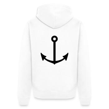 Anchor - Veste à capuche bio Premium Unisexe - blanc - Dos - Thijin (182cm)