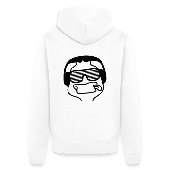 Party Duck - Veste à capuche bio Premium Unisexe - blanc - Dos - Thijin (182cm)