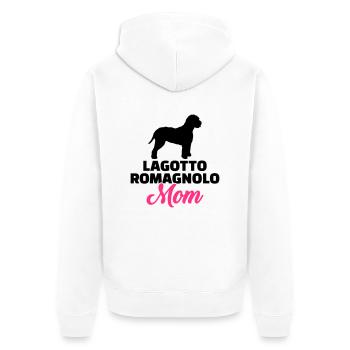 Lagotto Romagnolo - Unisex Premium Bio Zip Hoodie - Weiß - Hinten - Thijin (182cm)