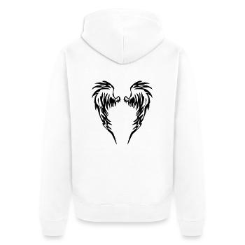 Ailes d'ange - Veste à capuche bio Premium Unisexe - blanc - Dos - Thijin (182cm)